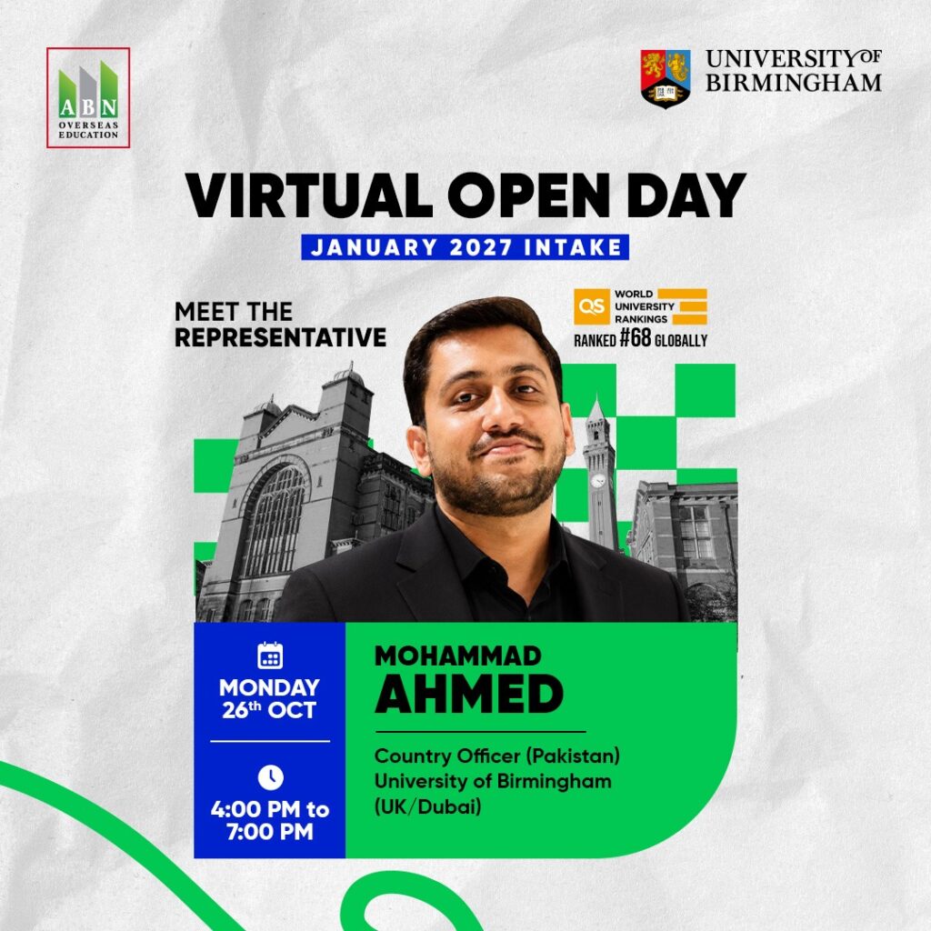University of Birmingham - Virtual Open Day by ABN